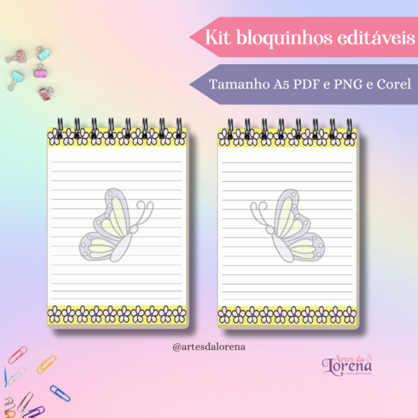 Bloquinho - Kit com 2 Arquivos Editáveis - Imagem 2