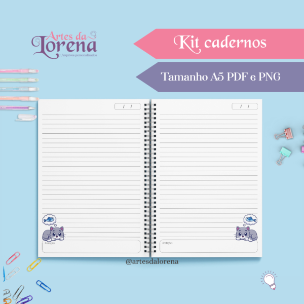 Caderno Pautado - Kit - Imagem 4