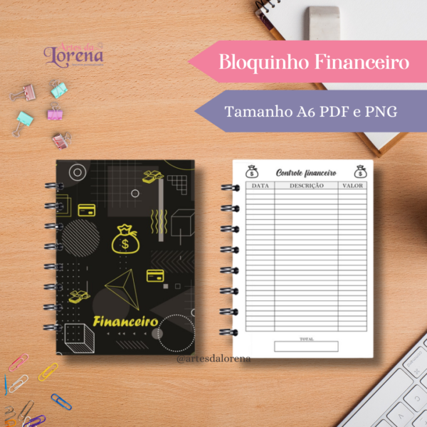 Bloquinho financeiro - Editável - Imagem 3