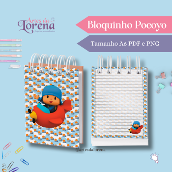 Bloquinho Pocoyo - AVIÃO (3)