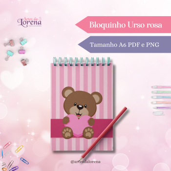 Bloquinho Urso rosa (3)